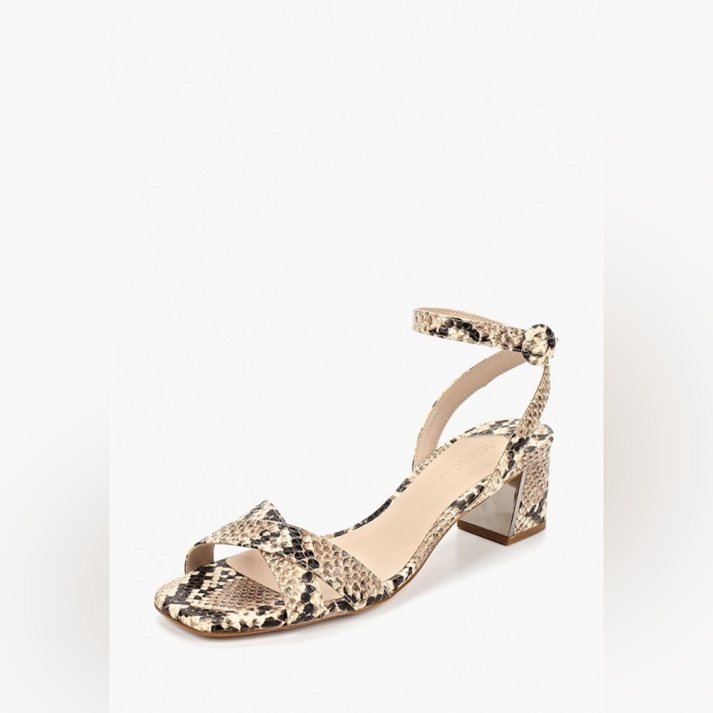 VIOLETA BY MANGO STRAPPY GUSPINI SNAKE PRINT - SIZE 10 (NEW WITH TAGS)